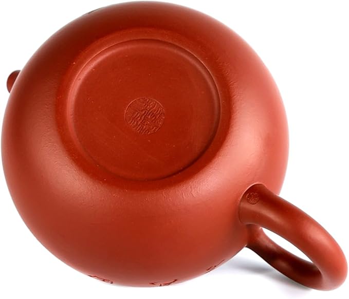 Zisha Teapot Set Chinese Yixing Clay Tea Pot 11 Oz with 2 Cups,Personal Tea Maker Set,Masterpieces -Peony