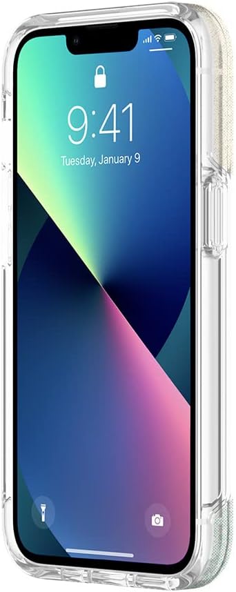 Incipio Design Series Case for 6.1-Inch iPhone 13 Pro, Flower Fields Glitter Wash