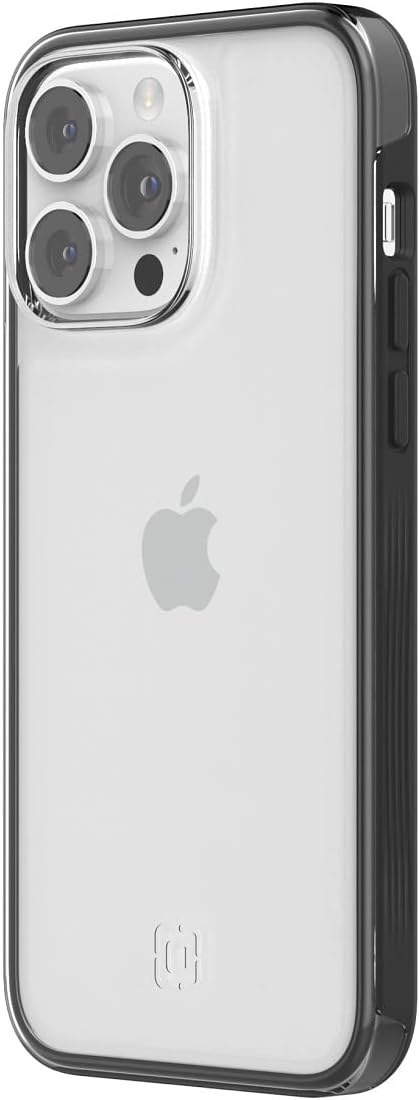 Incipio Organicore Clear Series Case for iPhone 14 Pro Max, 100% Certified Compostable with 14 ft (4.3m) Drop Protection - Charcoal/Clear (IPH-2047-CHLC)