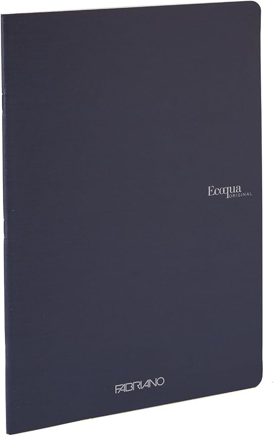 Fabriano Ecoqua Original Staple-Bound Notebook, Navy