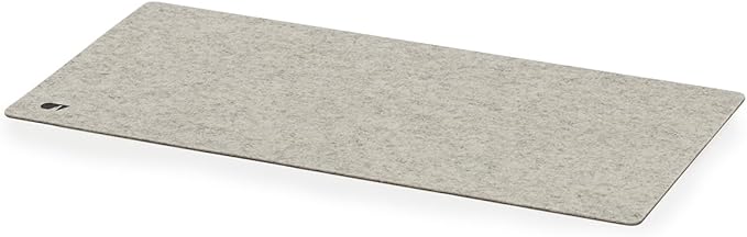 Oakywood Craft 100% Merino Wool Felt & Cork Desk mat – Sustainable, Handmade Wool Felt Desk pad with Cork Base for Comfort and Stability – 100% Merino Wool & Cork – Stone Grey 62x30cm (24.41x11,8 in)