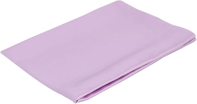 uxcell 1 Pack 100% Charmeuse Pure Silk Pillowcase for Hair and Skin, 350TC 19 Momme Soft Breathable Pillow Case with Hidden Zipper, Light Purple Silk Pillowcase Travel (14x20inch)