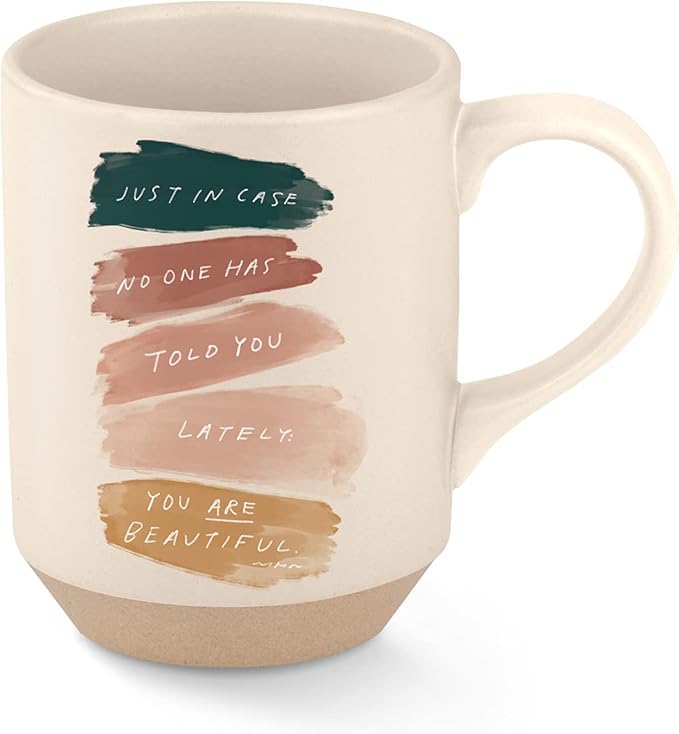 Fringe Studio Beautiful Stoneware Mug, 12 fl oz, Natural,429058