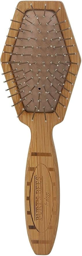 Burt's Bees for Pets Double Sided Pin and Hemp Bristle Dog Brush, Reduces Shedding, Removes Tangles and Loose Hair for All Coat Types, Sustainable Bamboo and Recycled Materials - 2 Pack