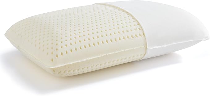 JOTOM 100% Natural Talalay Latex Latex Sleeping Bed Pillow – Luxury Extra Soft Pillow for Side, Back, and Stomach Sleepers - Removable Breathable Cotton Cover - Extra Soft (Queen (Extra Soft))