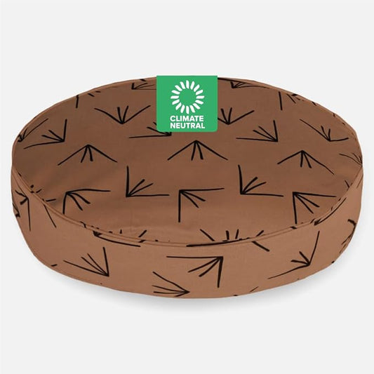 Molly Mutt Heat Waves Dog Bed Duvet Cover, 100% Cotton Canvas Cover for Dog, Puppy, or Cat Bed, Durable, Washable, and Free of Harmful Chemicals, Round, 36"x5"
