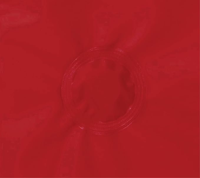 Home Expressions 6 Gauge PEVA Liner Magnetic Shower Curtain Liner 70"x72" (Red)