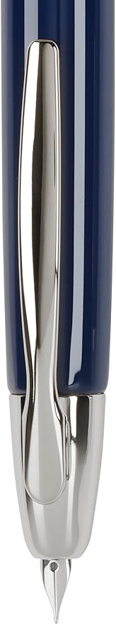 PILOT Vanishing Point Collection Refillable & Retractable Fountain Pen, Blue Barrel with Rhodium Accents, Blue Ink, Medium Nib (60243)