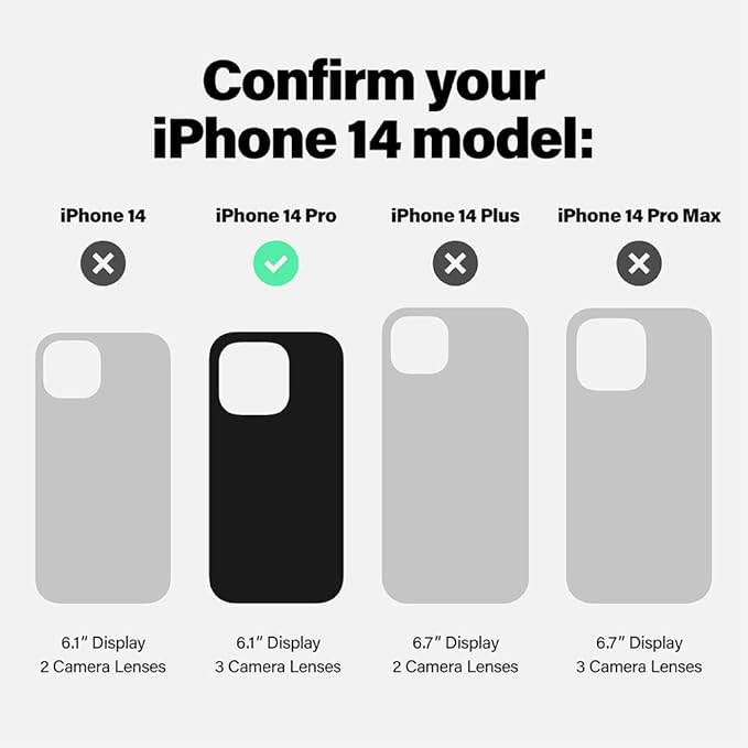 Incipio Organicore Case for iPhone 14 Pro – Slim Protection, Drop-Resistant, Precision Fit, Eco-Friendly, Durable Plant-Based Materials, Wireless Charging Compatible – Natural