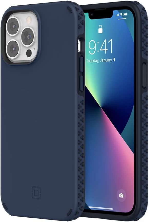 Incipio Grip Case for iPhone 13 Pro Max & iPhone 12 Pro Max – MagSafe Compatible Slim Protective Phone Case with 14ft Drop Protection, Anti-Slip, Scratch-Resistant Finish – Midnight Navy