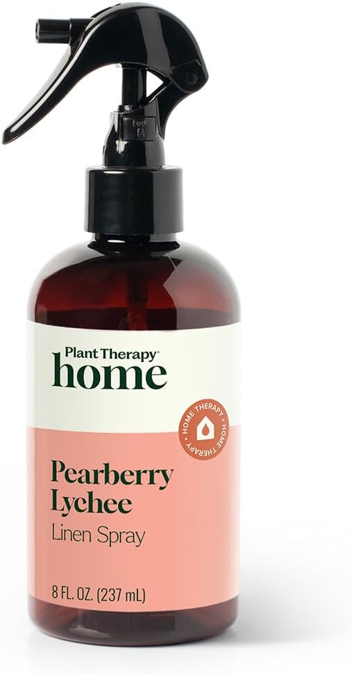 Plant Therapy Home Pearberry Lychee Linen Spray, Bright, Fun & Fruity Scent, Enlivens Your Home Atmosphere, Adds a Touch of Cheer with Each Spritz, Natural Fragrance 8 oz