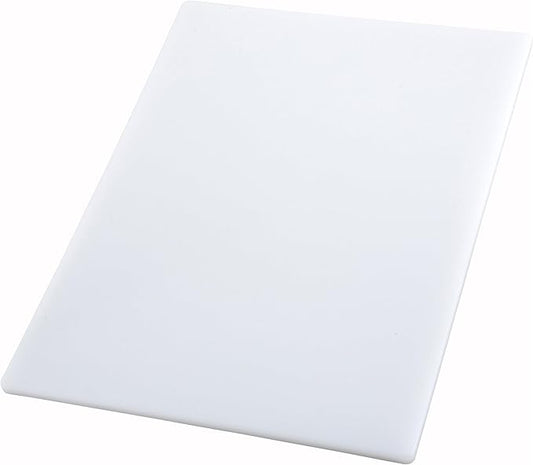 Winco CBWT-1218 Cutting Board, 12 by 18 by 1/2-Inch, White