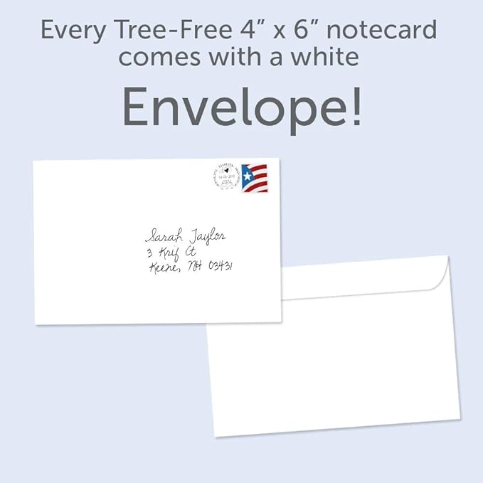Tree-Free Greetings Vibrant Sunflower All Occasion Cards - 12 Recycled 4x6 Notecards & White Envelopes, Thick Cardstock, Sustainably Made in USA - Colorful Floral Collage