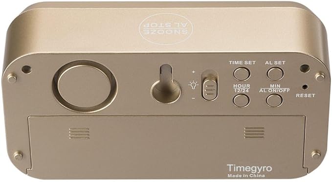 Alarm Clock for Bedrooms, LED Digital Clock Battery Operated Small Wall Clock with 3 Level Brightness Adjustable,Snooze,12/24Hr,1.2" Digital Display for Desk, Bebside,Table, Travel