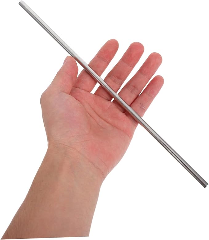 ULTECHNOVO Reusable Stainless Steel Beverage Straws with Cleaning Brushes, 18pcs Set, Sturdy Metal Drinking Straws for Tumblers, Water Bottles, and Travel Use