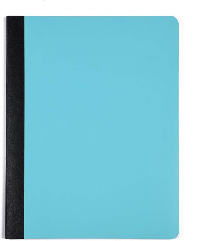 Mintra Office Poly Composition Book (3 Pack, Teal Purple White)