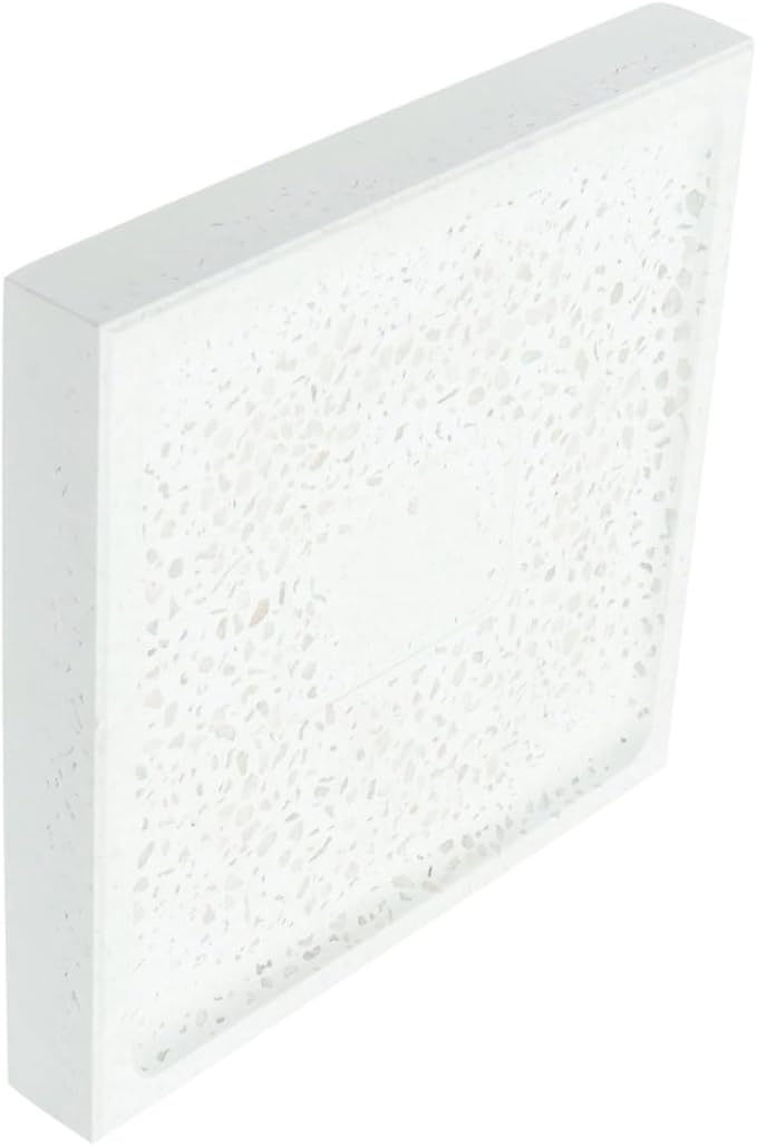 TEHAUX Bathroom Diatomite Soap Dish Holder Natural Water-Absorbent Soap Tray for Shower Sink Quick Drying and Easy to Clean