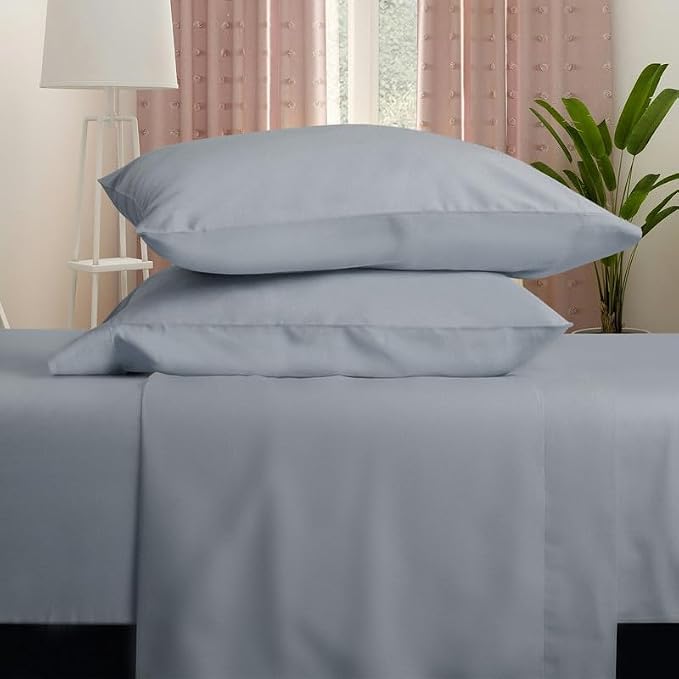 Farm to Home Dreamy Organic Cotton Sheet Set, 300 TC Sateen Sheets | GOTS Certified Cooling Sheets with Deep Pocket Fit