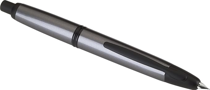 PILOT Vanishing Point Collection Refillable & Retractable Fountain Pen, Gun Metal Gray Barrel with Matte Black Accents, Blue Ink, Extra Fine Nib (60578)