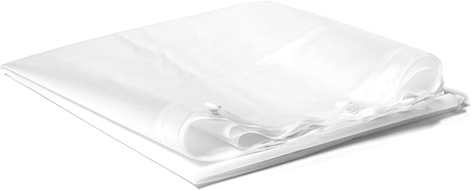 Hookless It’s A Snap! Plastic PEVA Antimicrobial Snap-in Replacement Shower Curtain Liner for Hookless Curtain with Sheer Window, 70" x 54", Water-Repellent, Easy Install, Frost