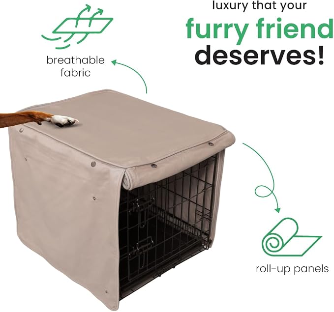Molly Mutt Wild Horses Dog Crate Cover, 100% Cotton Canvas Cover with 2 Roll-Up Panels, Ideal for Dog or Cat Crate, Durable, Washable, and Free of Harmful Chemicals, 30" x 21" x 24"