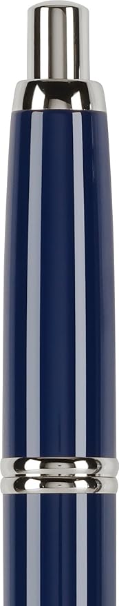 PILOT Vanishing Point Collection Refillable & Retractable Fountain Pen, Blue Barrel with Rhodium Accents, Blue Ink, Medium Nib (60243)