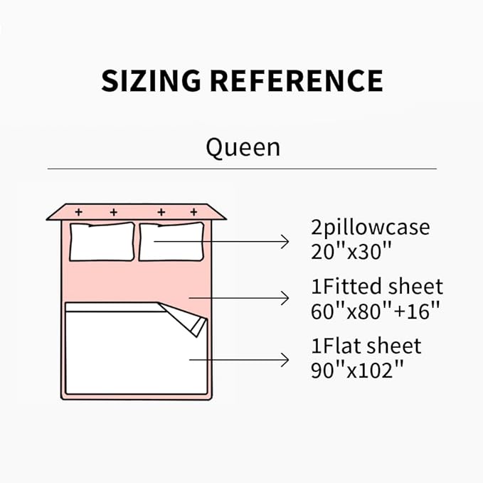 EVERLY Linen Queen Sheets Set, 100% Stonewashed French Linen Bed Sheets Deep Pocket Sheets, 4 Pieces (1 Flat Sheet, 1 Fitted Sheet, 2 Pillowcases) Natural Flax Bedding Set,Pink