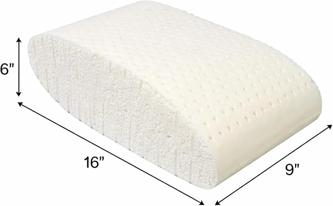 ORGANIC TEXTILES Natural Latex Pillows with Organic Cotton Cover (Travel - Soft) - Pack of 2