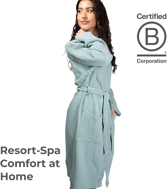 Cariloha Waffle Knit Bath Robe