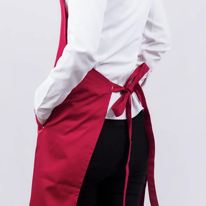 Art Aprons for Painting Pottery Ceramics, Mens Women Kitchen Cooking Aprons Waterproof Green