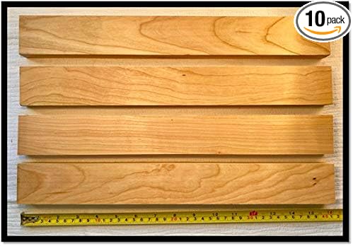 Woodchucks Wood 3/4 Inch x 2 Inch x 16 Inch Solid Cherry Hardwood Lumber as Cutting Board Wood (10 Pack)