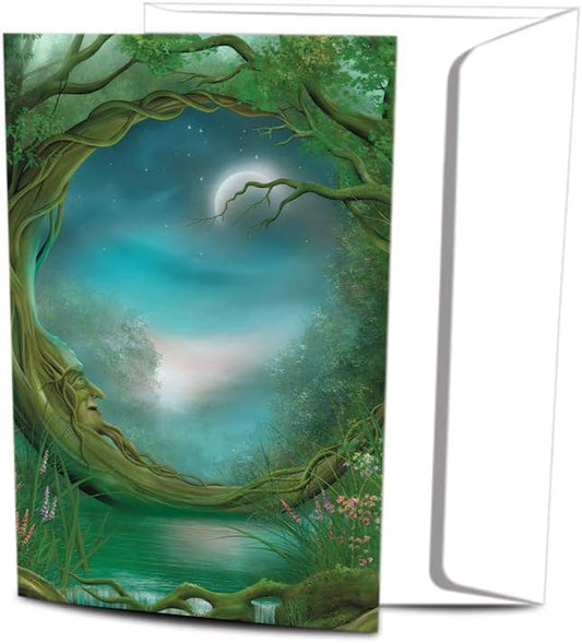 Tree-Free Greetings - All Occasion Cards - Artful Designs - 12 Greeting Cards + White Envelopes - Made in USA - 100% Recycled Paper - 4 x 6 - Day and Night (FS66495)