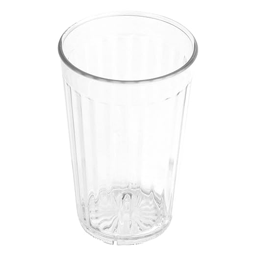 G.E.T. 8812-1-CL Heavy-Duty Shatterproof Plastic Faceted Tumblers, 12 Ounce, Clear (Set of 12)