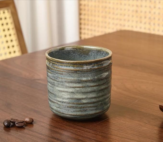Japanese retro ceramic teacups, coffee cups, and water cups, suitable for restaurants, homes, and offices, copper.