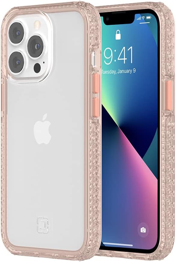 Incipio Grip Case for iPhone 13 Pro (6.1-Inch) – MagSafe Compatible Slim Protective Case with 14ft Drop Protection, Scratch-Resistant Finish, Textured Anti-Slip Grip - Pink