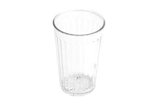 G.E.T. Heavy-Duty Shatterproof Faceted Tumblers (Set of 4) 12 Ounce Clear | For Restaurants and Home, Dishwasher Safe, BPA Free