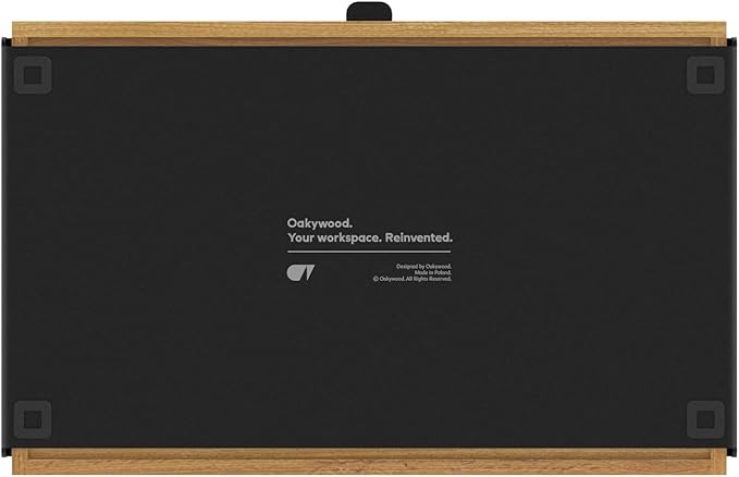 OAKYWOOD Large Modular Drawer – Solid Wood Desk Organizer with Drawers – Document Holder & Office Storage – For Home Office Use – Black Oak – Single Size