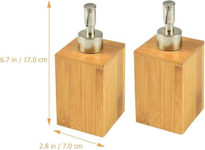 2 Pcs Soap Dispensers 250ml Refillable Pump Bottles Lightweight Hand Dispensers with Stainless Steel Pump Design for Bathroom and Hotel Use