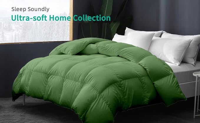 9.8 NEWTON Eco Friendly All Season Down Alternative Comforter 1000-TC 100% Microfiber Cotton with Corner Tabs Eastern King Size Quilt Set Bedspread 128x120 Solid/Plain Comforter Set