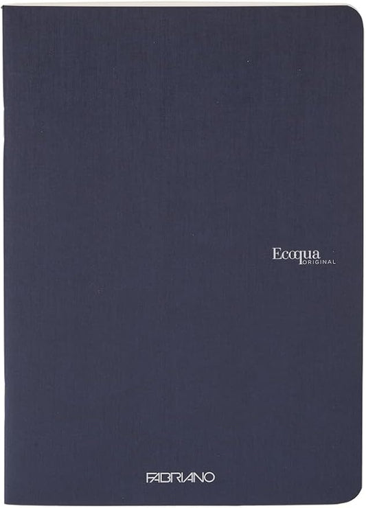 Fabriano Ecoqua Original Staple-Bound Notebook, Navy