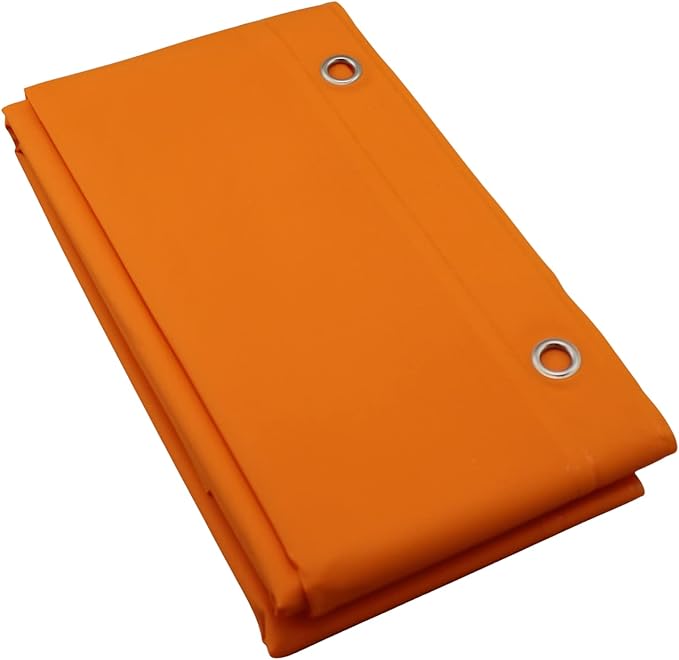 Dependable Industries inc. Essentials EVA Shower Curtain Liner - Water-Resistant, Rustproof Metal Grommets, 3 Magnets Bottom, Easy Clean, 72" x 72" Size (Orange)
