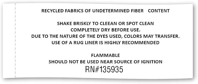 DII Chindi Home Collection Handwoven Multicolor Area Rag Run, 4x6', Mustard Yellow