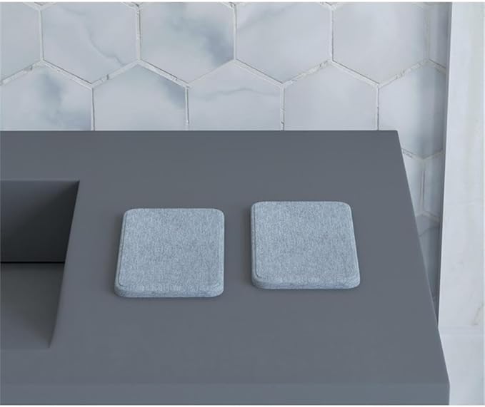 Modern Quick Dry Absorbent Bathroom Diatomite Stone Soap Dish in Gray