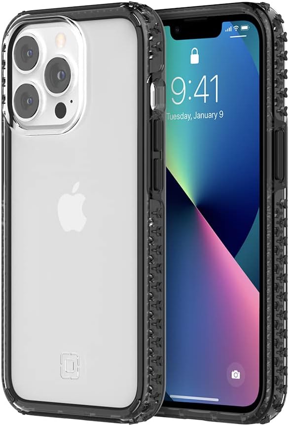 Incipio Grip Series Case for 6.1-Inch iPhone 13 Pro, Black/Clear