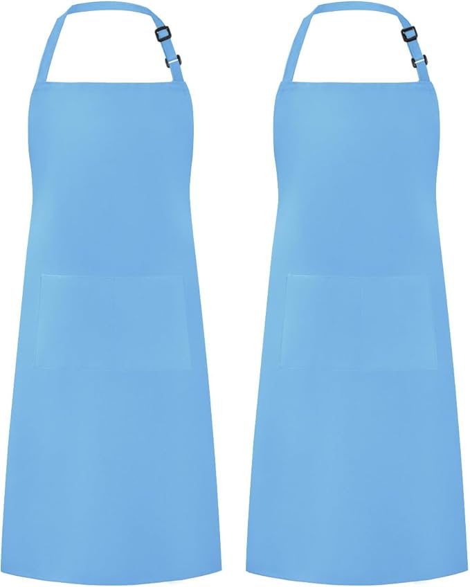 Syntus Apron for Men Women, Adjustable Cooking Kitchen Chef Aprons with 2 Pockets
