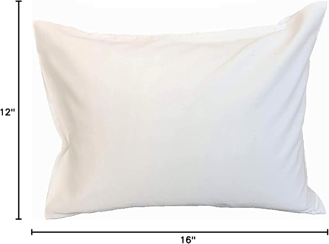 Latex Travel Size Pillow with 100% Organic Cotton Zippered Cover Protector [GOTS Certified]