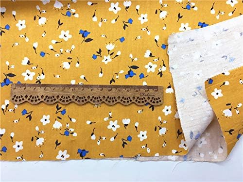 TAOSON 100% Cotton 300 Thread Count Body Pillow Cover Pillowcase Pillow Protector Cushion Cover with Zippers Only Cover No Insert (White Floral & Dark Apricot Yellow,21"x54") Fits 20 x 54