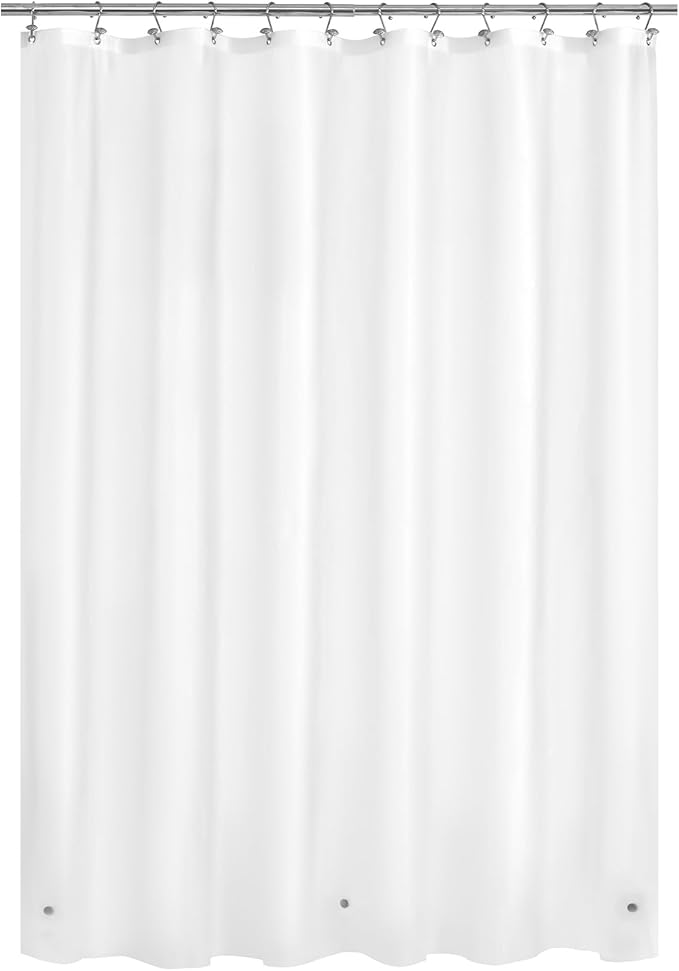 Mrs Awesome Frost Shower Curtain Liner with 3 Magnets, 72x75 Frosted PEVA Shower Liner, Light Weight Plastic Shower Curtain for Bathroom, Waterproof,Frost