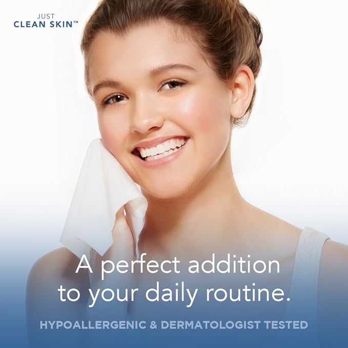 Dry Face Towels 50 Count | 10" x 11.5" Extra Large Disposable Dry Wipes | Plant-Based Viscose, 100% USDA Biobased | Makeup Remover Face Wipes | Ultra Soft Towelettes for Sensitive Skin