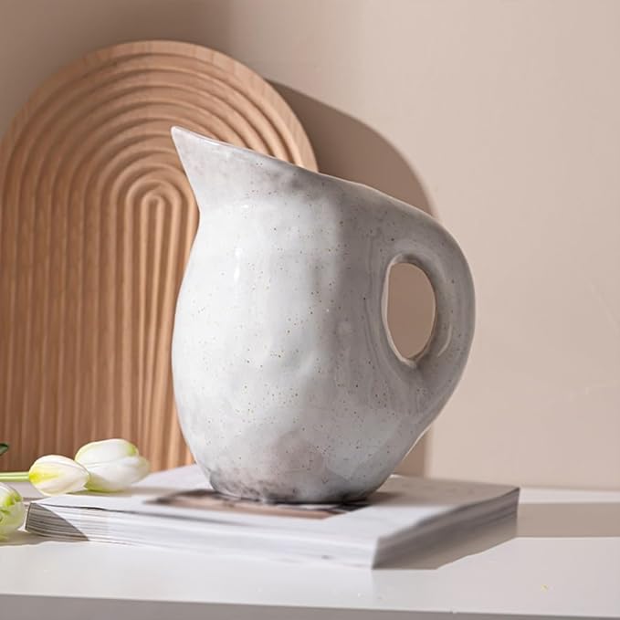 Vases Wabi-sabi Style Retro Ceramic Vase High-end Art Bottle Suitable for Vase Placement in Home Living Room and Office Desktop Vase